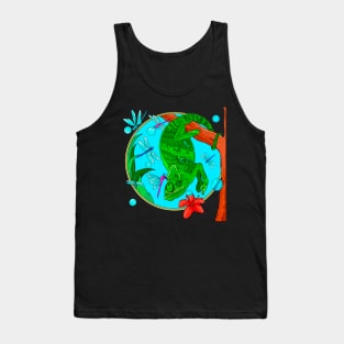 chameleon house dragonflies Tank Top